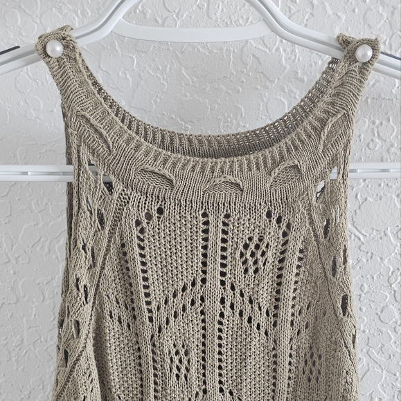 BEACH MAXI DRESS BEIGE S/M - Picture 3 of 5